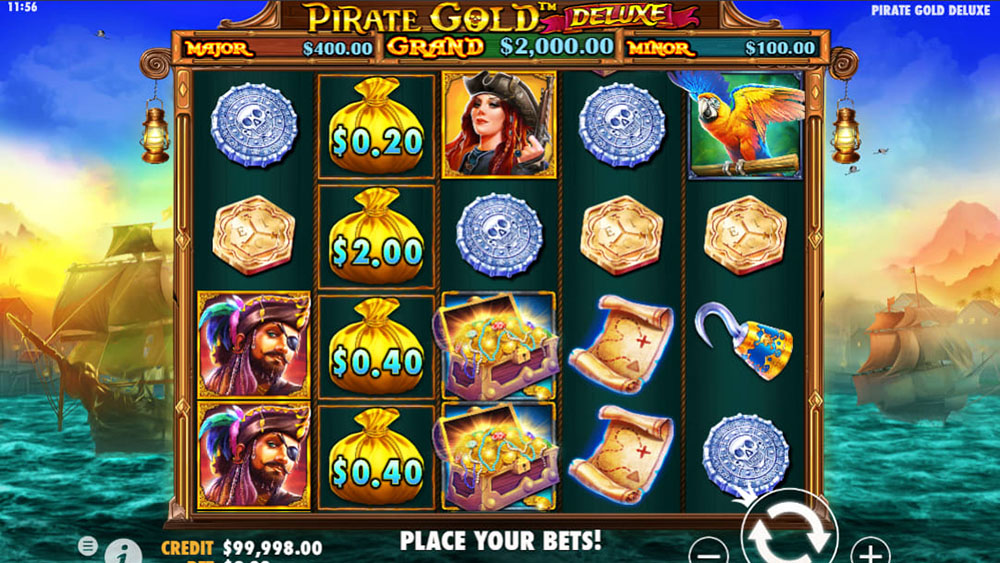 Скриншот слота Pirate Gold Deluxe от Pragmatic Play