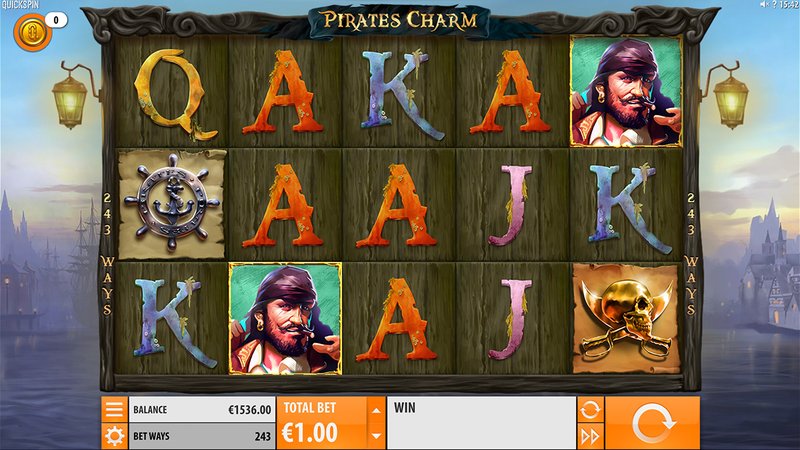 Скриншот слота Pirate’s Charm от Quickspin
