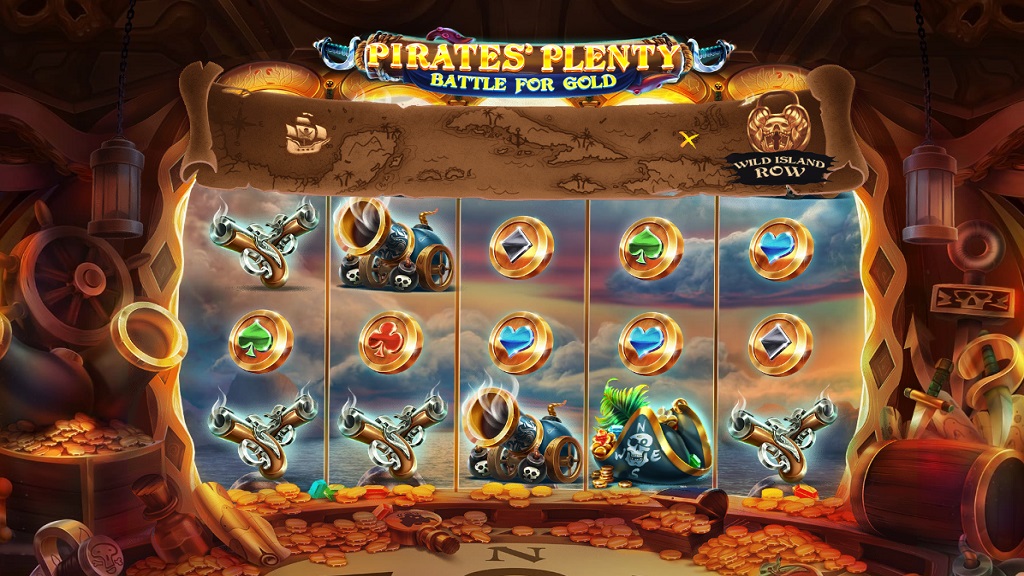 Скриншот слота Pirates’ Plenty Battle For Gold от Red Tiger Gaming