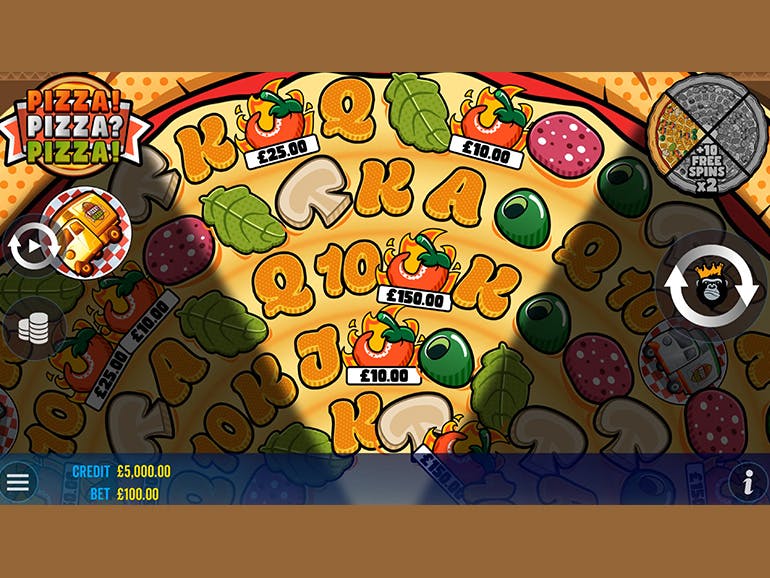 Скриншот слота PIZZA! PIZZA? PIZZA! от Reel Kingdom