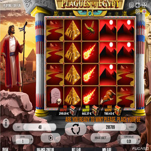 Скриншот слота Plagues Of Egypt от Fugaso