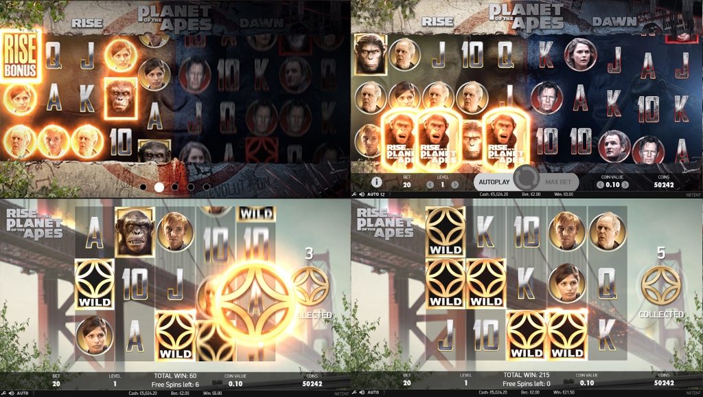 Скриншот слота Planet of the Apes от NetEnt