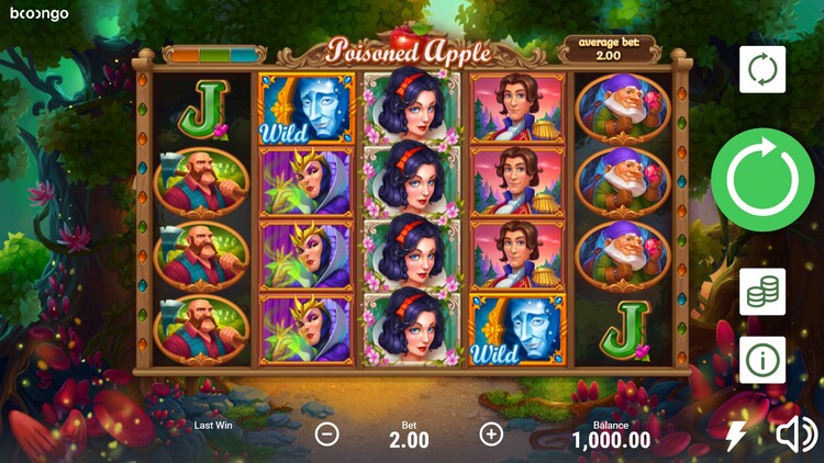 Игровое поле слота Poisoned Apple от Booongo