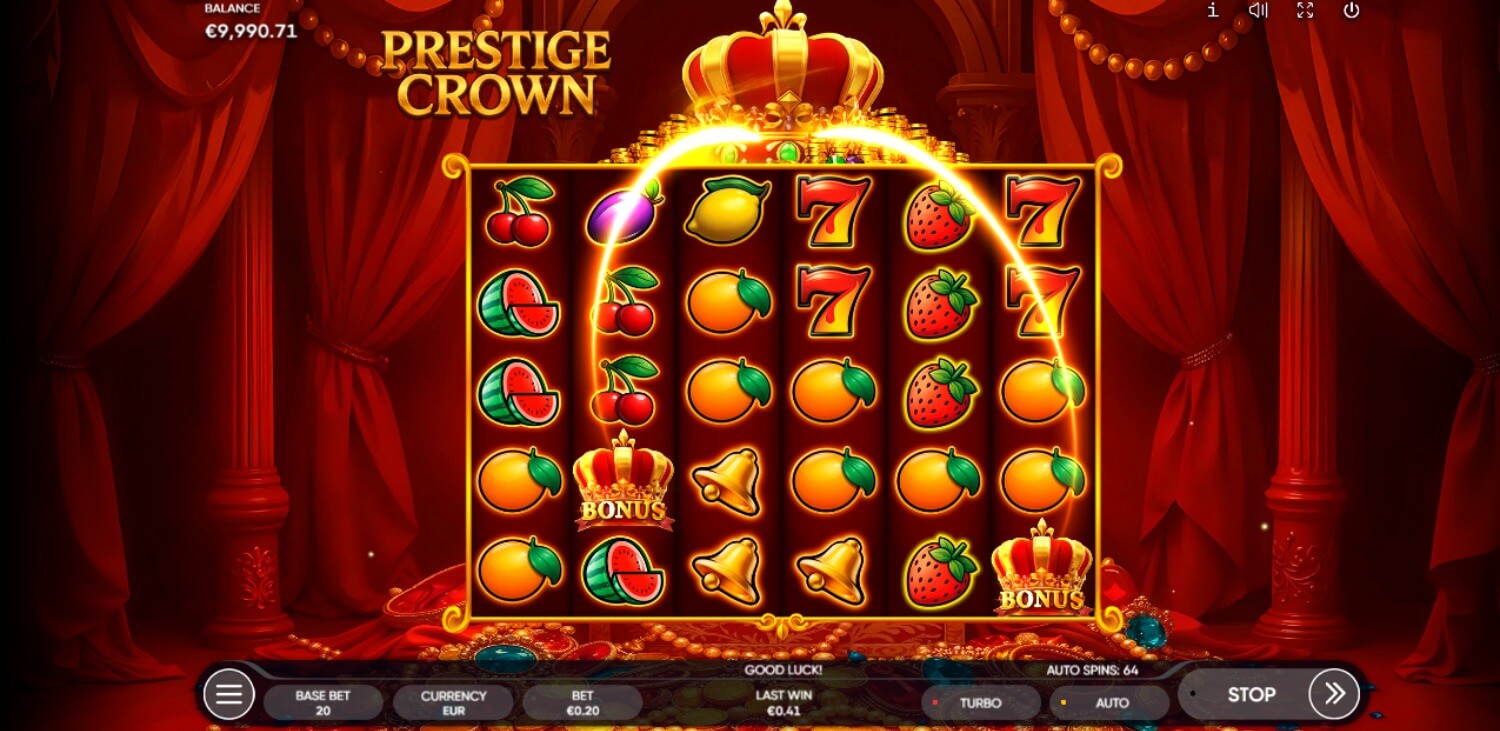 Скриншот слота Prestige от WorldMatch