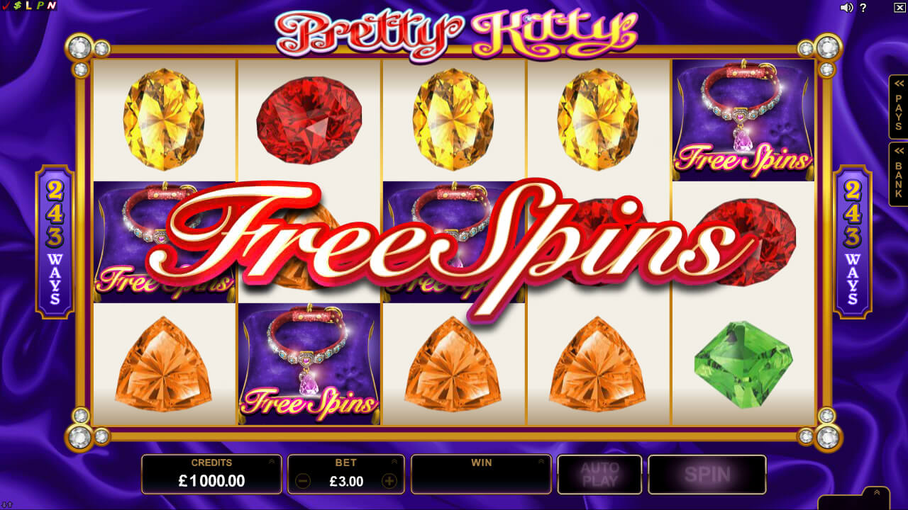 Скриншот слота Pretty Kitty от Games Global