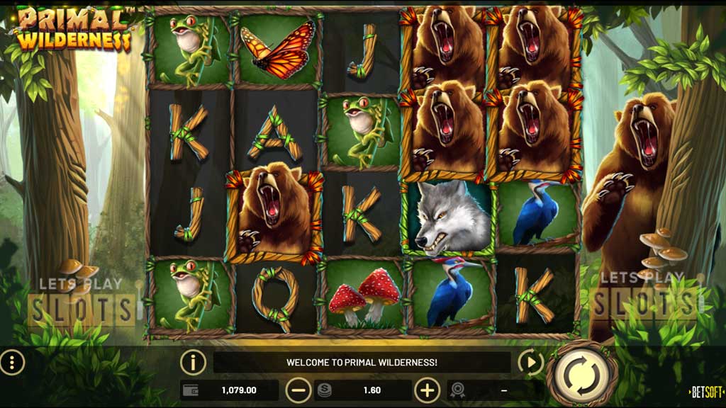 Скриншот слота Primal Wilderness от Betsoft