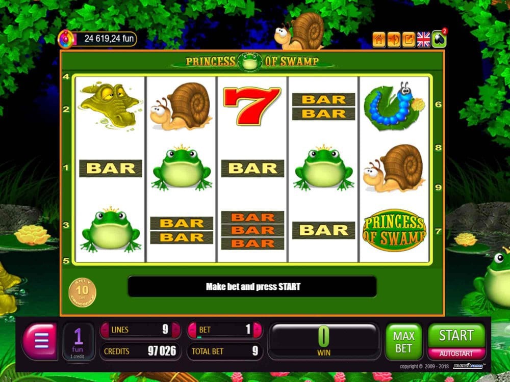 Скриншот слота Princess of Swamp от Belatra Games