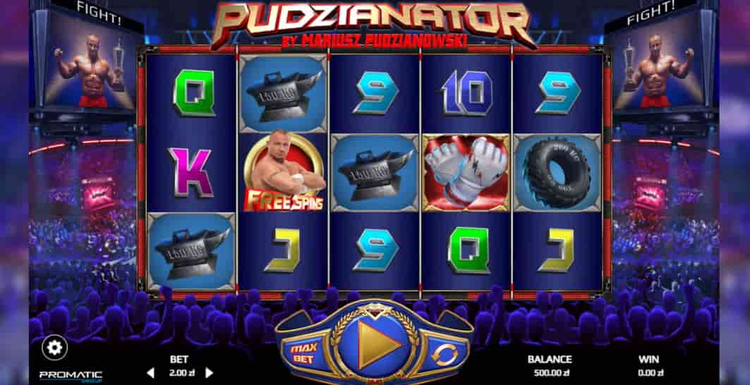 Скриншот слота Pudzianator от Promatic Games