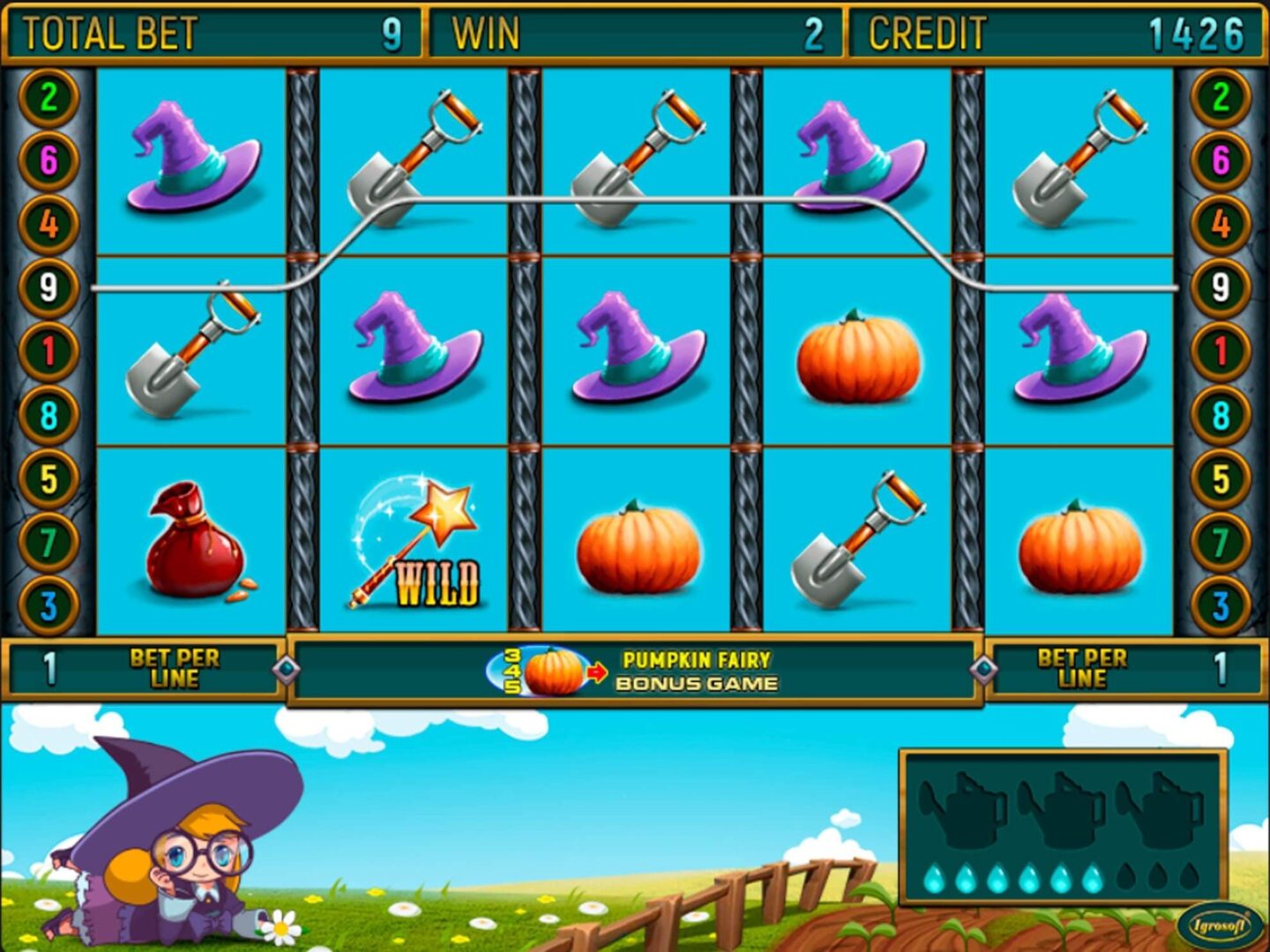 Скриншот слота Pumpkin Fairy от Igrosoft