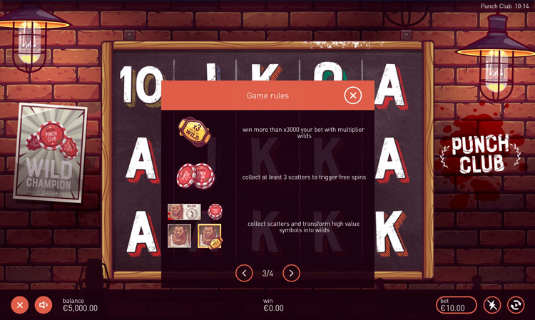 Игровые символы слота Punch Club