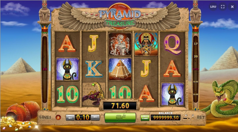 Скриншот слота Pyramid Treasure от BF Games