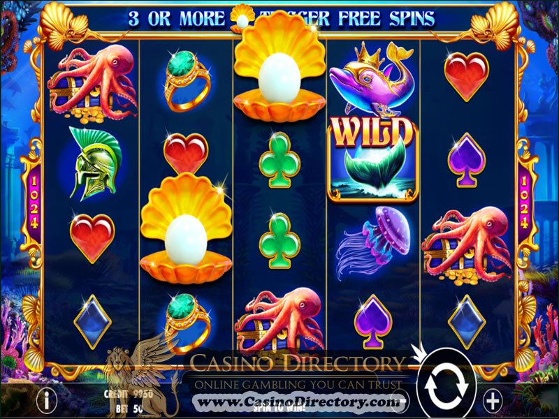 Скриншот слота Queen of Atlantis от Pragmatic Play