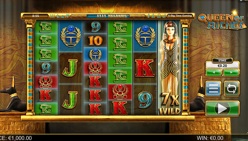 Скриншот слота Queen Of Riches от Big Time Gaming