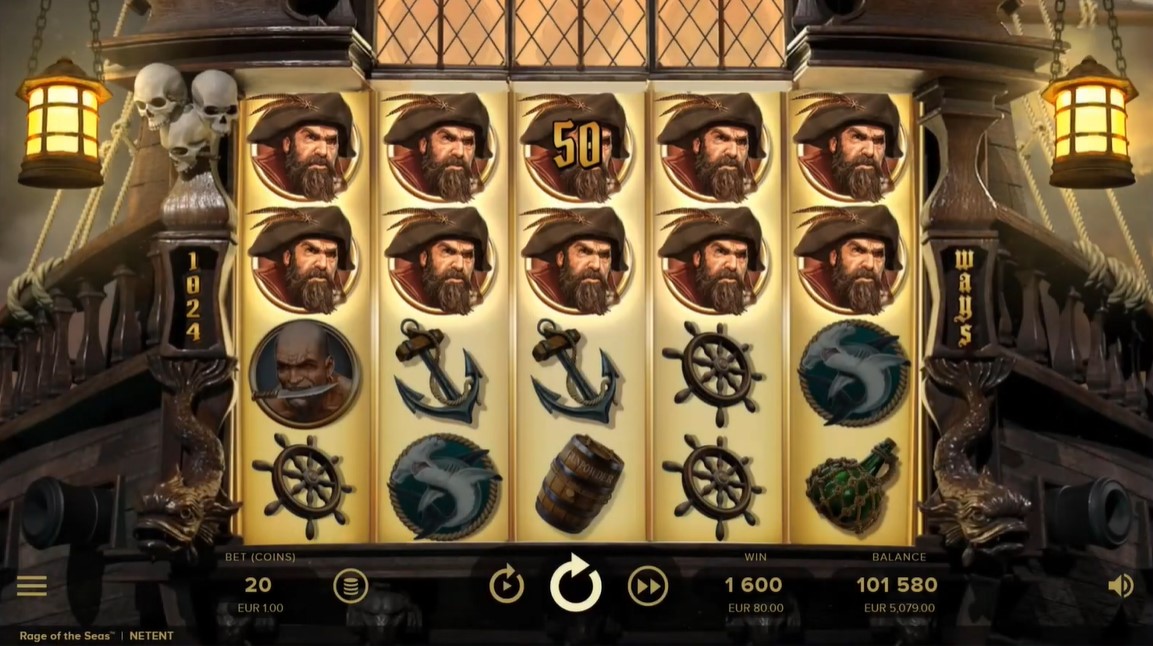 Скриншот слота Rage of Seas от NetEnt