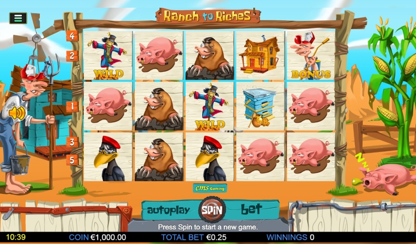 Скриншот слота Ranch To Riches от WMG
