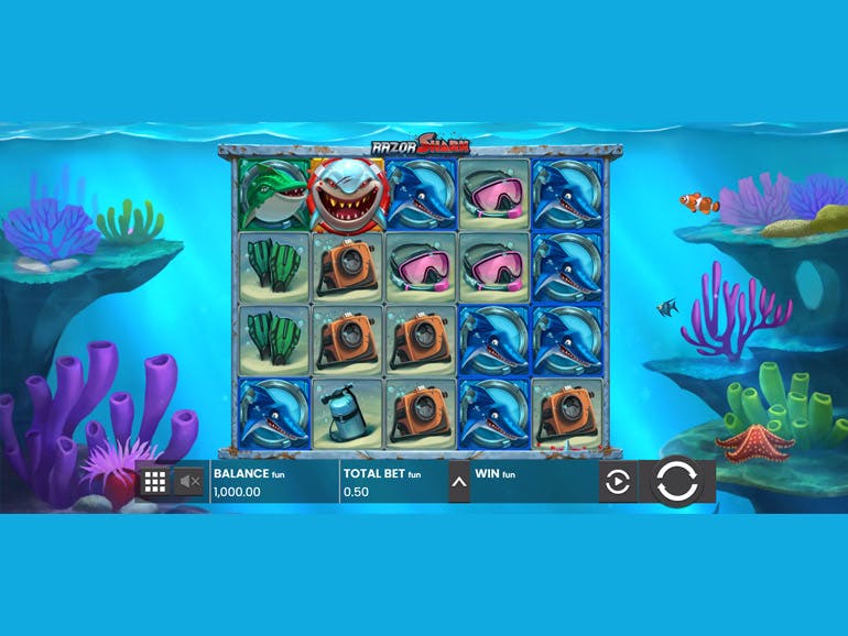Скриншот слота Razor Shark от Push Gaming