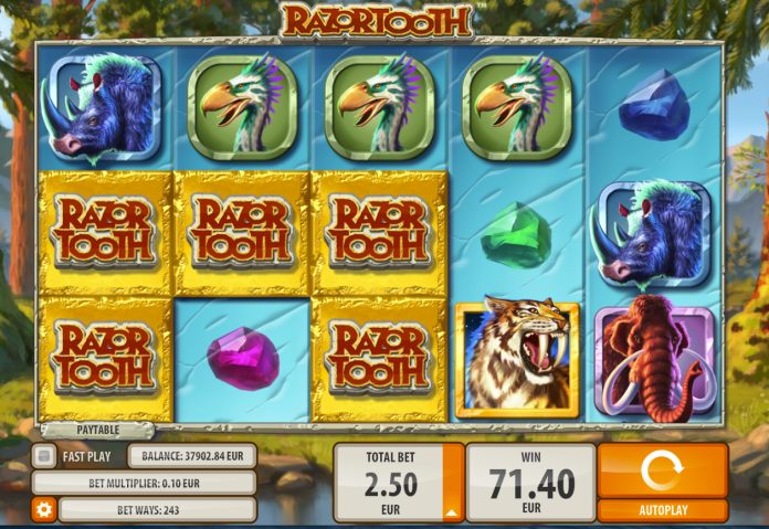 Скриншот слота Razortooth от Quickspin