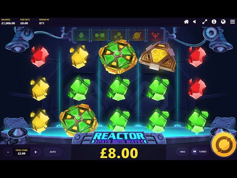 Скриншот слота Игра Reactor от Red Tiger Gaming