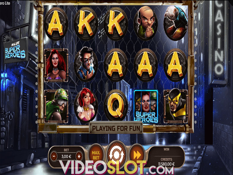 Скриншот слота Real Life Superheroes Bonus от Spinmatic