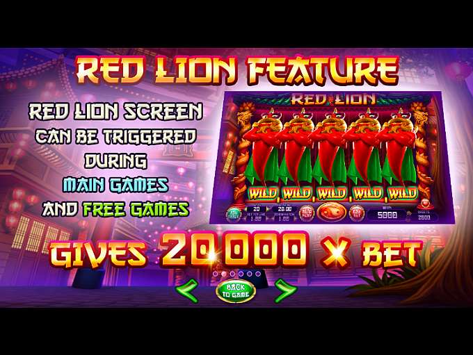 Скриншот слота Red Lion от Felix Gaming