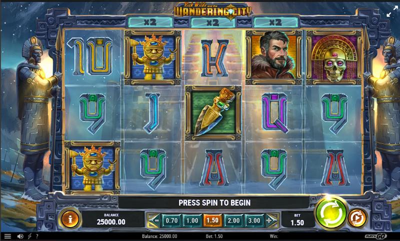 Скриншот слота Rich Wilde and the Wandering City от Play'n GO