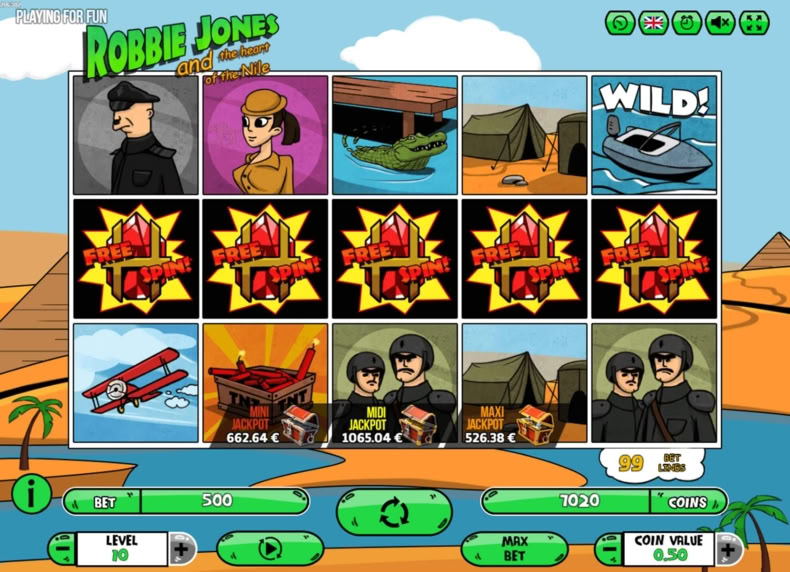 Скриншот слота Robbie Jones от Fugaso