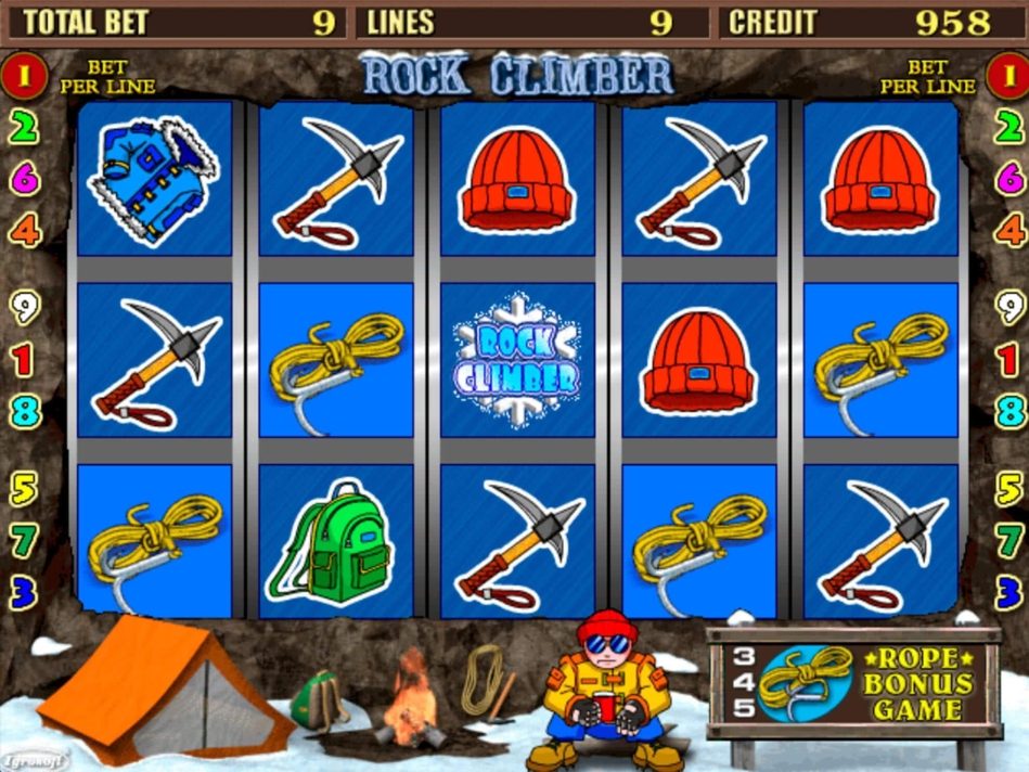 Скриншот слота Rock Climber от Igrosoft