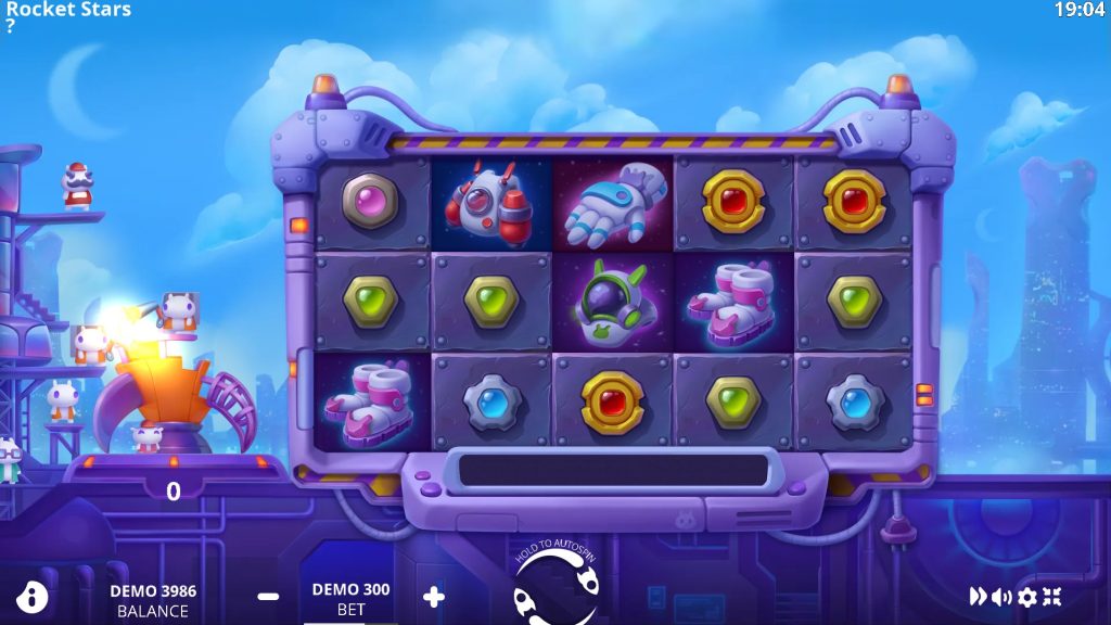 Скриншот слота Rocket Stars от Evoplay