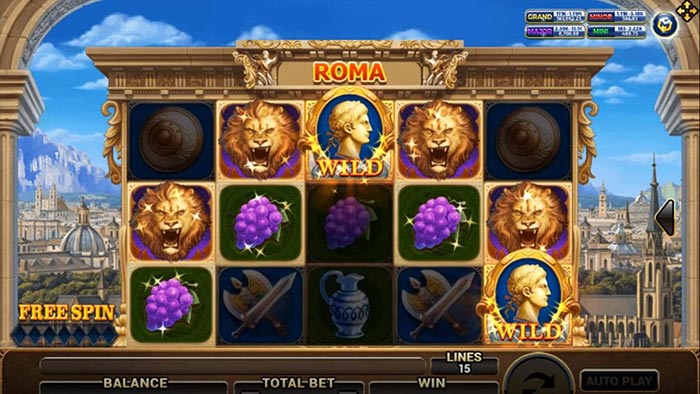 Скриншот слота Roma от MGA Games