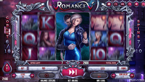 Скриншот слота Romance V: Игровой автомат Vampires от Fugaso