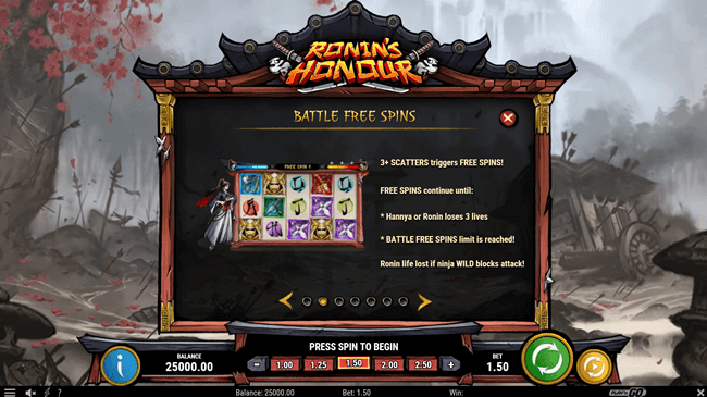 Скриншот слота Ronin’s Honour от Play'n GO