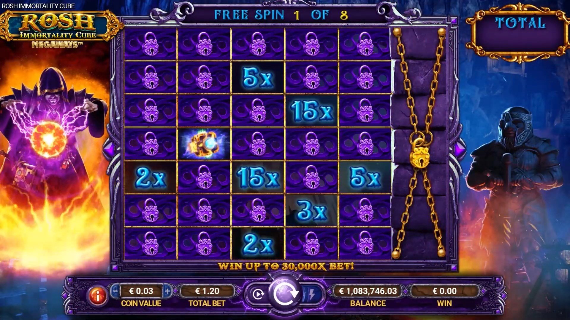 Скриншот слота Rosh Immortality Cube от GameArt