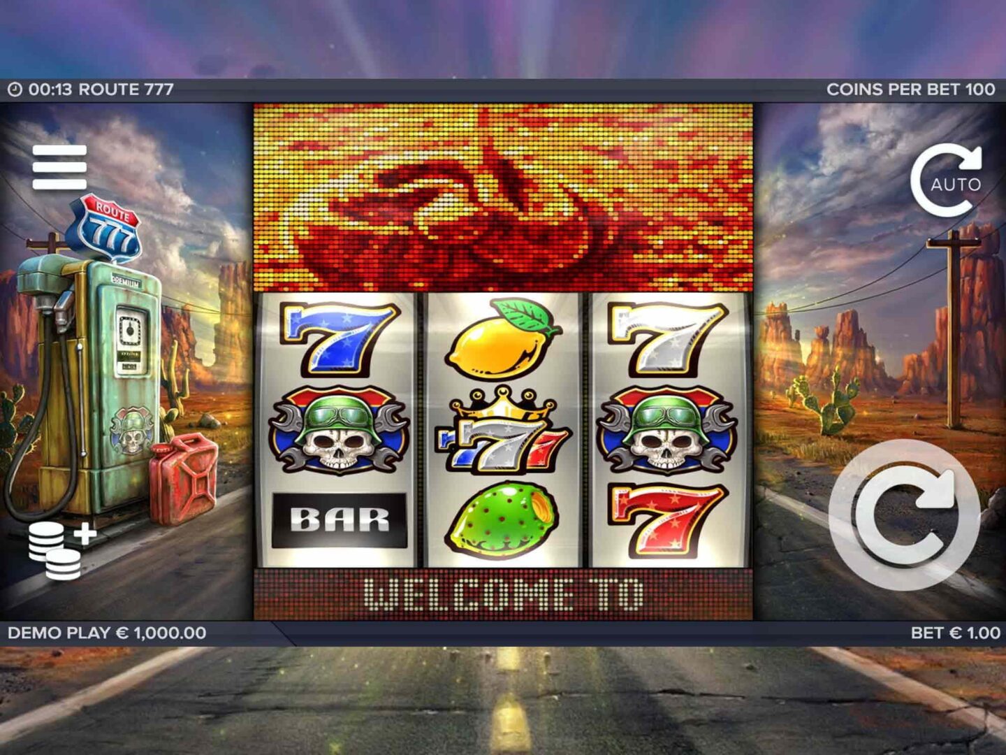 Скриншот слота Route 777 от ELK Studios