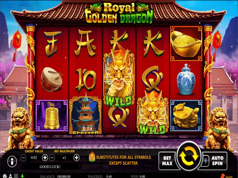 Скриншот слота Royal Golden Dragon от Swintt