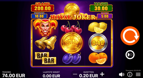 Скриншот слота Royal Joker Hold and Win от Playson