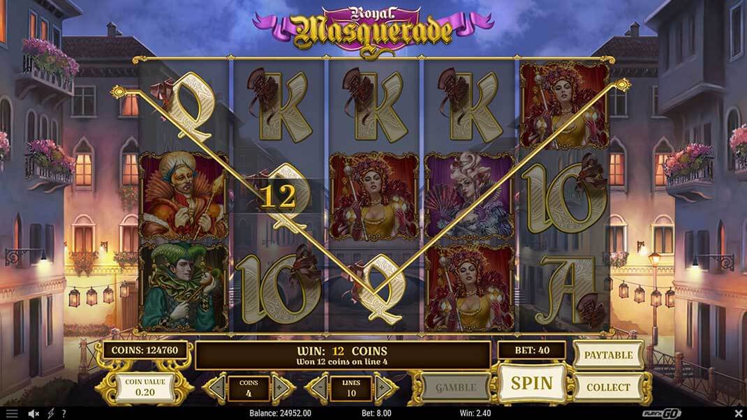 Скриншот слота Royal Masquerade от Play'n GO
