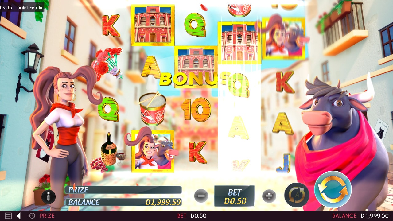Скриншот слота Saint Fermin от Triple Cherry