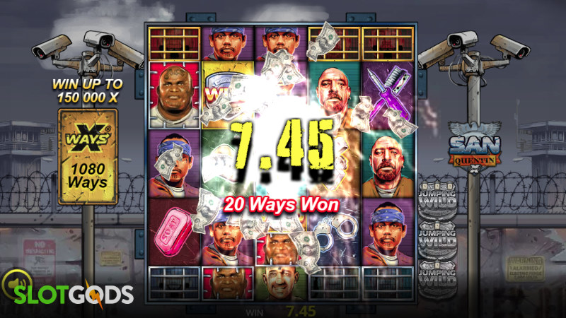 Скриншот слота San Quentin xWays от Nolimit City
