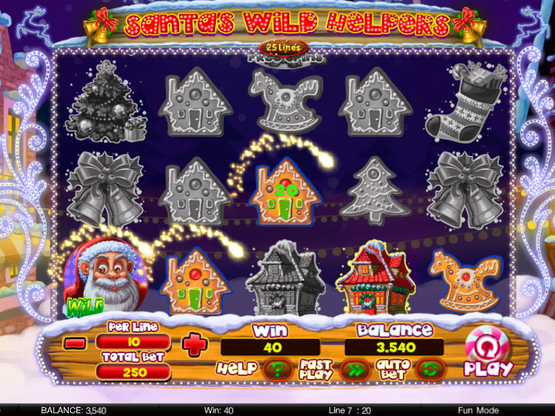 Скриншот слота Santa Wild Helpers от Spinomenal
