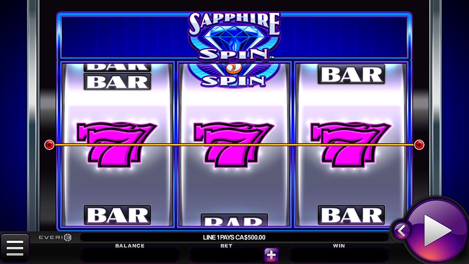Скриншот слота Sapphire Spin от Everi