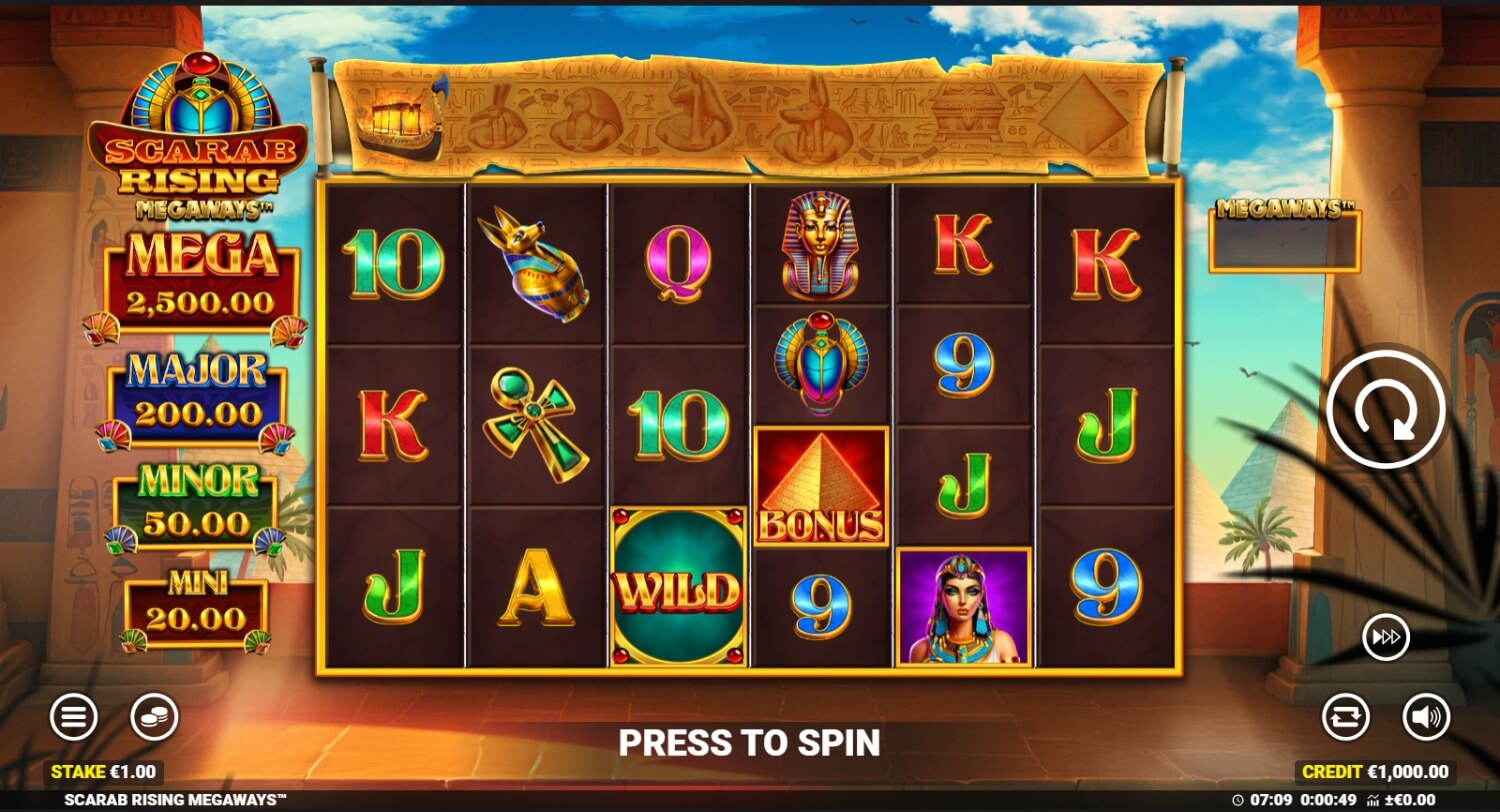 Скриншот слота Игра Scarab от IGT