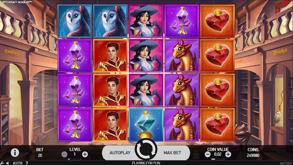 Скриншот слота School Of Witchcraft от FunTa Gaming