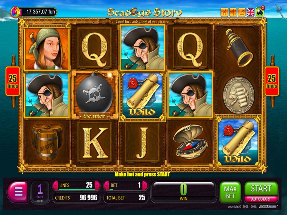 Скриншот слота Seadogs Story от Belatra Games