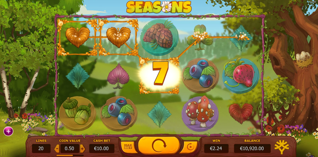 Скриншот слота Seasons от Yggdrasil Gaming