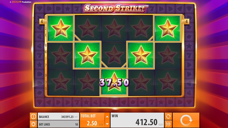 Скриншот слота Second Strike от Quickspin