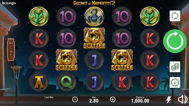 Игровое поле Secret of Nefertiti 2