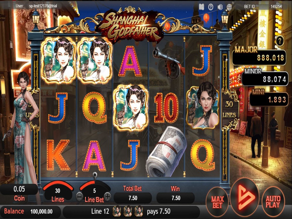 Скриншот слота Shanghai Godfather от SimplePlay