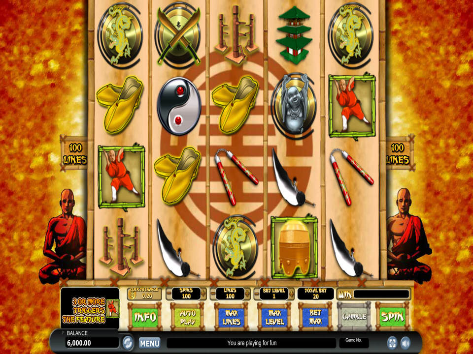 Скриншот слота Shaolin Fortunes 100 от Habanero