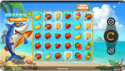 Скриншот слота Sharky Frenzy от Mancala Gaming