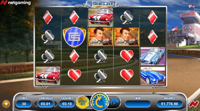 Скриншот слота Shelby Online Video Slot от Netgaming